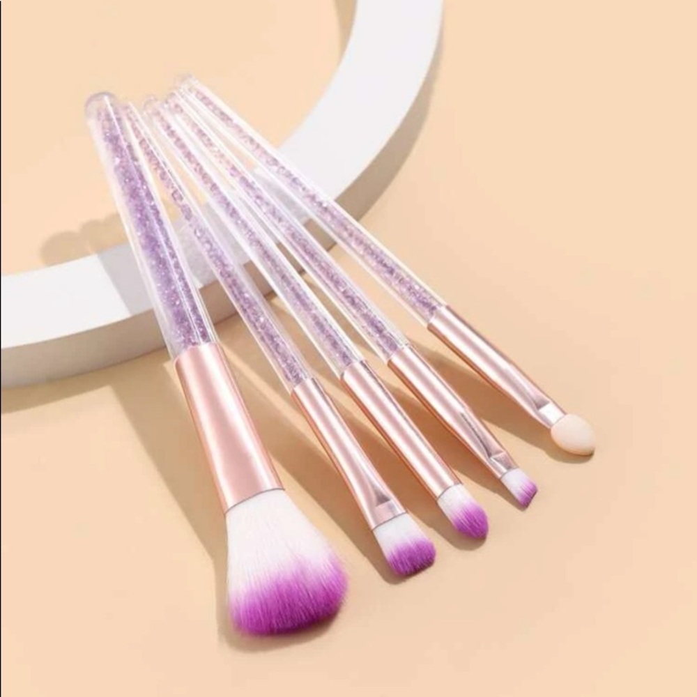 5 pc. Purple make up brush set